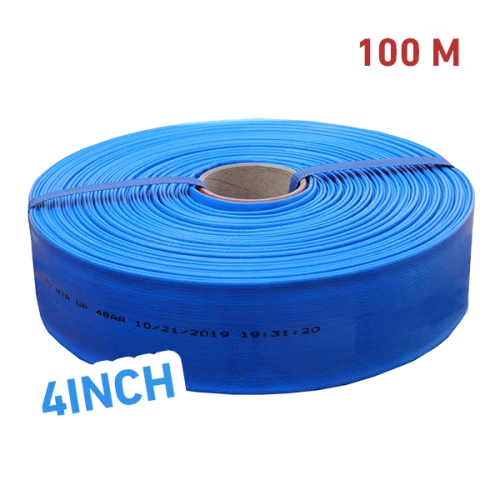 هوز فلات العايد 100 متر - 4 إنش أزرق