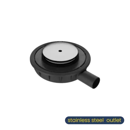 صفاية تصريف أرضيات بونوميني موديل مارسيليا غطاء ستانليس ستيل 50ø×57 ملم