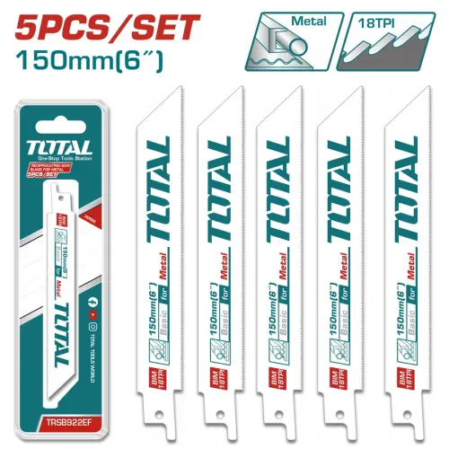 مجموعة شفرات منشار أركت لقطع المعدن توتال 150 ملم 5 قطع