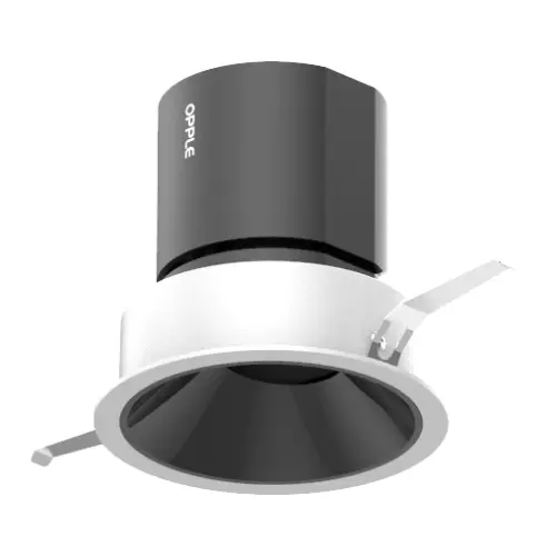 سبوت لايت اطار أسود مضاد للتوهج  أوبل 7 وات 4000 كيلفين اضاءة مقاس 7.5 سم