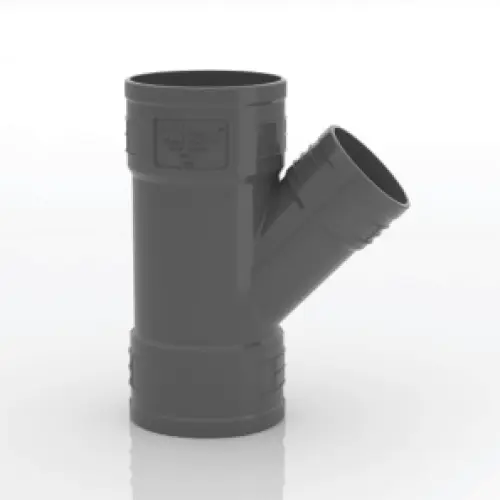 كوع بشكل حرف "Y" يو بي في سي بزاوية 45 درجة 2 إنش