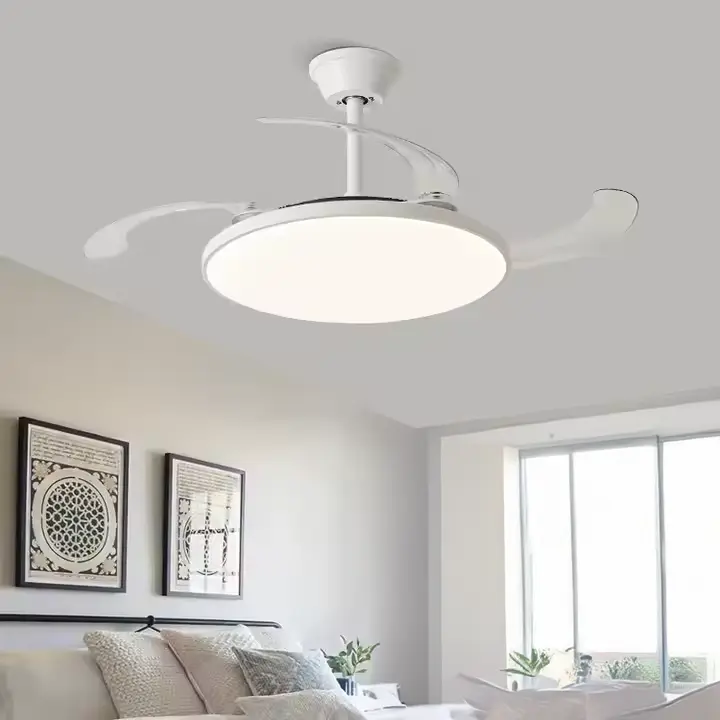 مروحة سقف ذكية هوميك 52 بوصة 3 الوان اضاءة 6 سرعات غطاء اسود