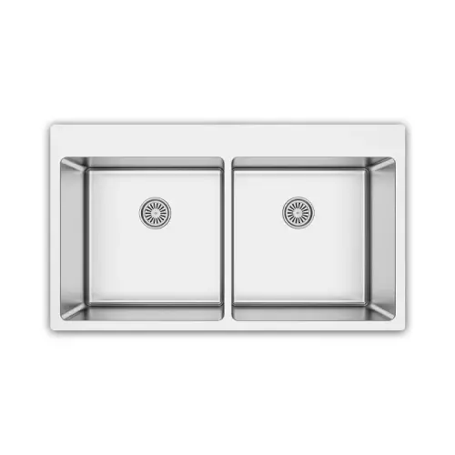 مغسلة مطبخ هوميك حوضين 50.5×87 سم