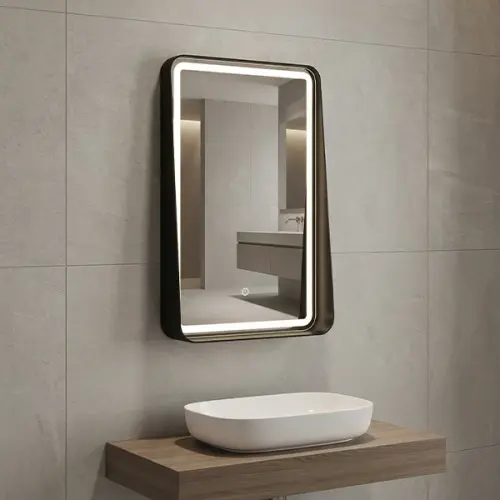 مرآة حائطية هوميك علي شكل مستطيل عامودي 60x80 سم