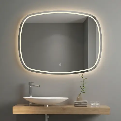 مرآة حائطية هوميك علي شكل مستطيل 60 × 80 سم