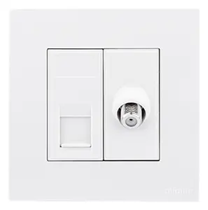 فيشة شبكة كات 6 وستالايت (دش) فرح الفنار أبيض 7×7