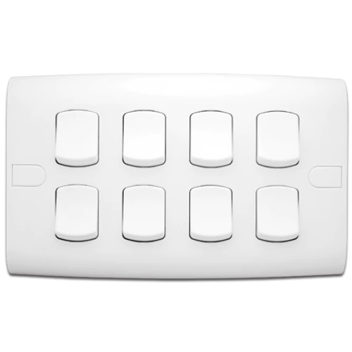 مفتاح ألف 10 أمبير الفنار ثماني متوسط افقي أبيض