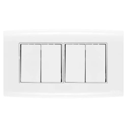 مفتاح ألف الجديد 10 أمبير الفنار رباعي عريض أبيض