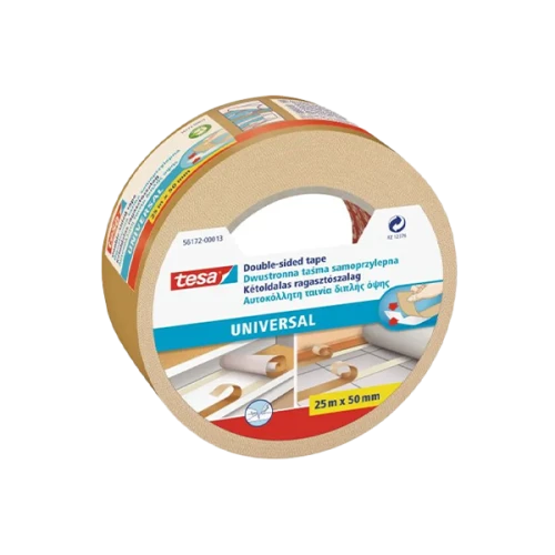 شريط لاصق سجاد تيسا أبيض 25 متر × 50 ملم