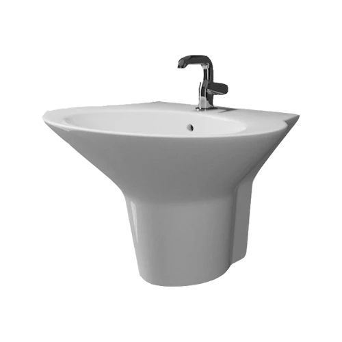 مغسلة معلقة  ياقوت 100 الخزف السعودي ابيض