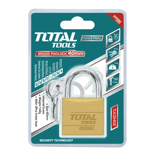 قفل نحاسي توتال شديد التحمل مقاس 40 مم