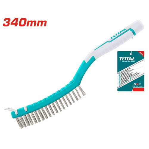 فرشة سيلك يد بلاستك مع قاطع توتال 115 ملم