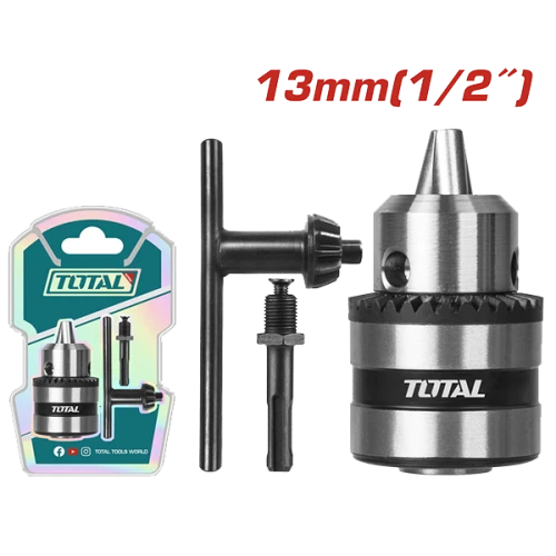 ظرف مثقاب مع مفتاح مع وصلة هيلتى  توتال 13 ملم