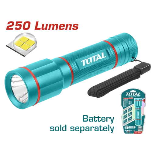 كشاف يدوي ليد توتال 250 لومين