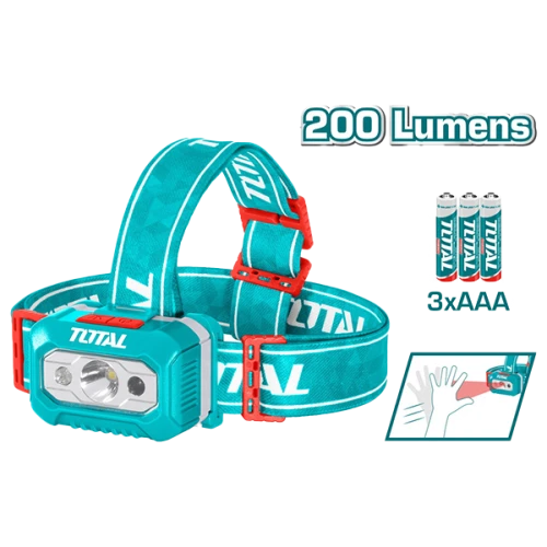 كشاف رأس ليد توتال 100-200 لومين