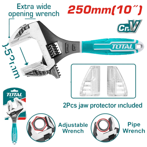 مفتاح فرنساوى انجليزي يد عازل توتال 10 انش