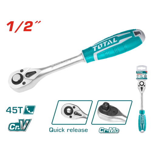 يد راتشيت للقم بعازل توتال 1/2 انش 260 ملم