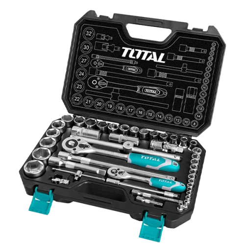 طقم لقم توتال ¼ و ½ انش 44 قطعة