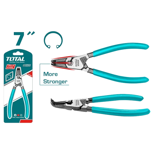 كماشة تيل برأس مقوسة للحلقات الداخلية سوبر توتال 180ملم