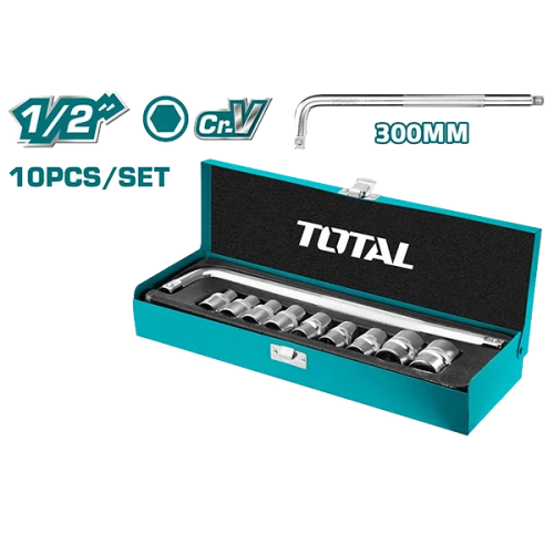 طقم لقم  توتال ½ انش 10 قطع