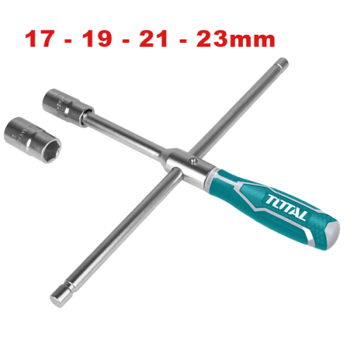 مفك للقم بالذراع توتال 23-17 ملم مع 4 لقم