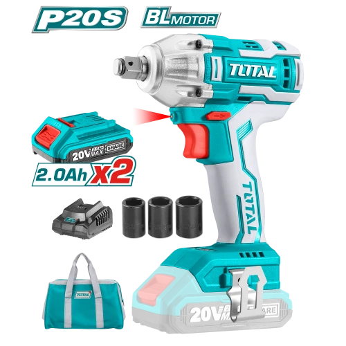 دريل لا سلكي سوبر توتال 20 فولت 2 أمبير